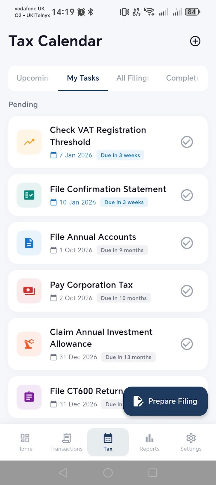 App screenshot